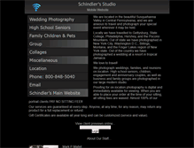 Tablet Screenshot of mobile.schindlersstudio.com